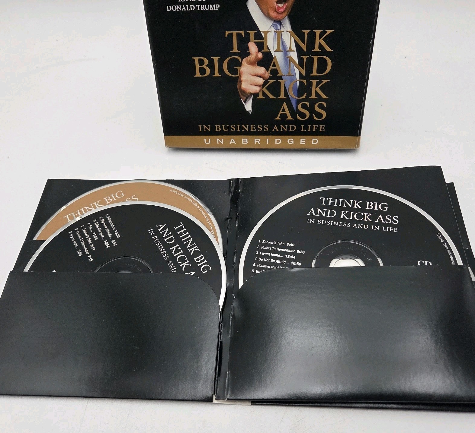 2007 Donald Trump THINK BIG AND KICK ASS IN BUSINESS AND LIFE AudioBook 7-DISCS