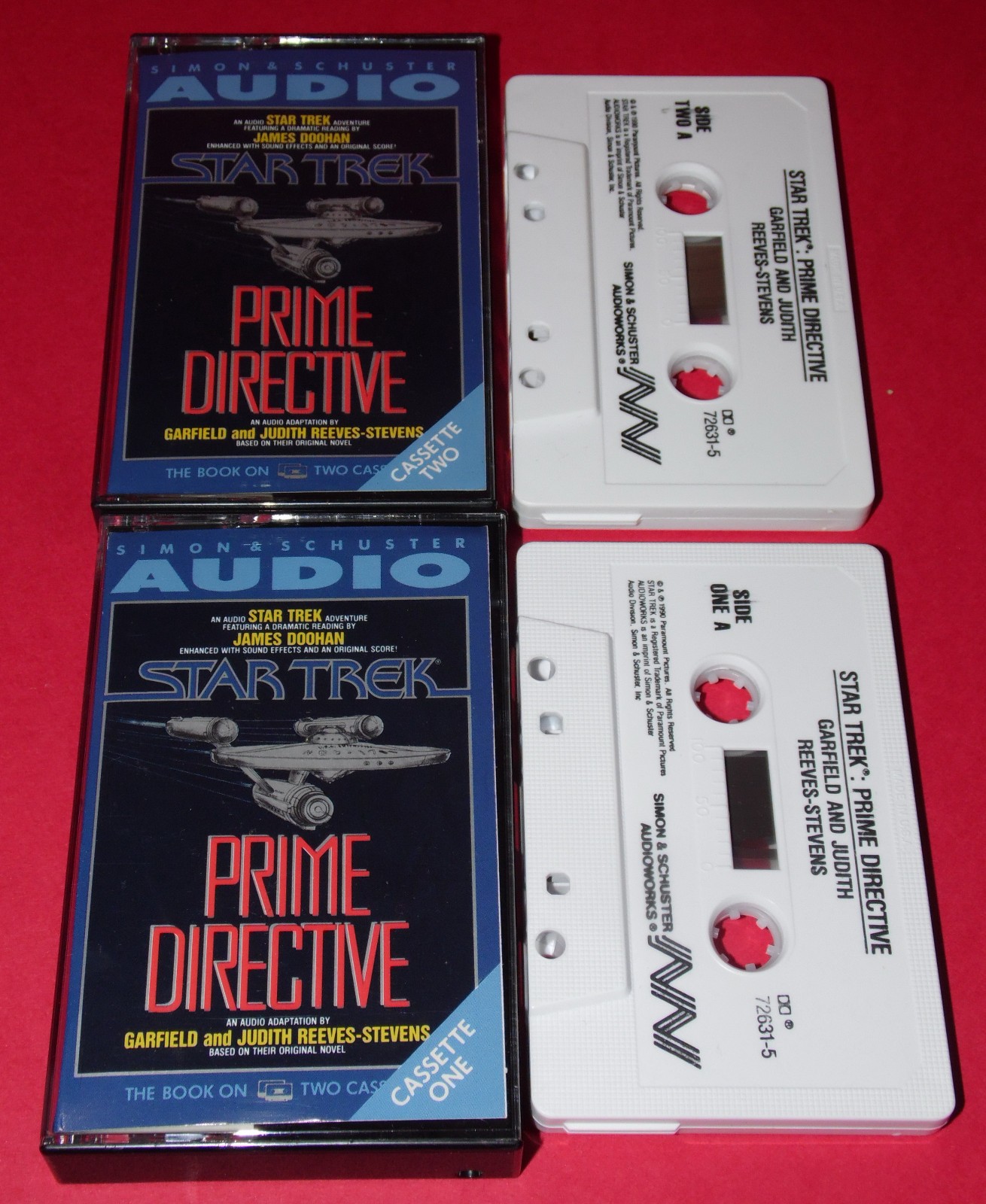 STAR TREK * Prime Directive * Audio Cassette Read by James Doohan *