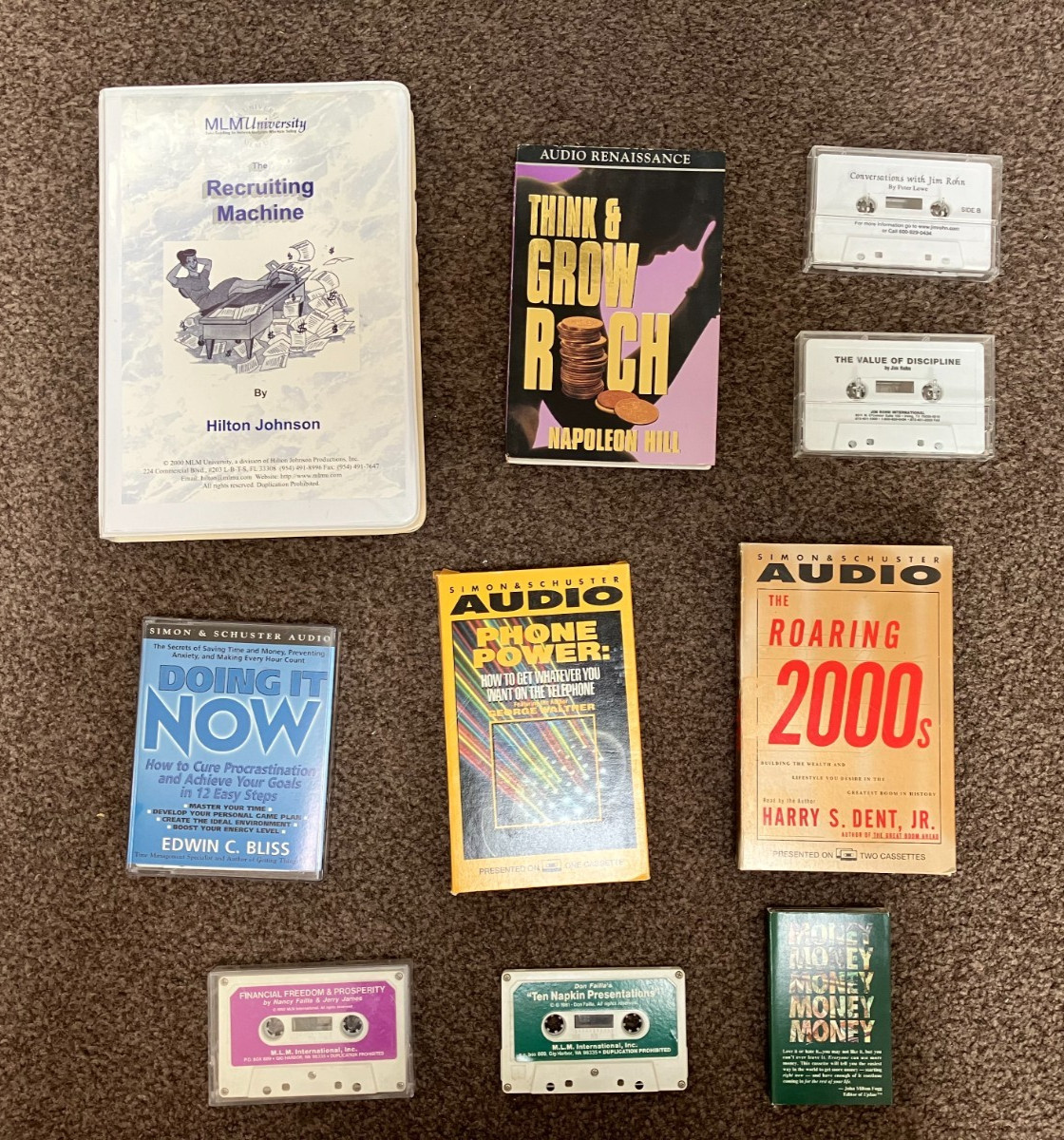 Motivational Cassette Tapes/Audio Books — Napoleon Hill, Jim Rohn & More