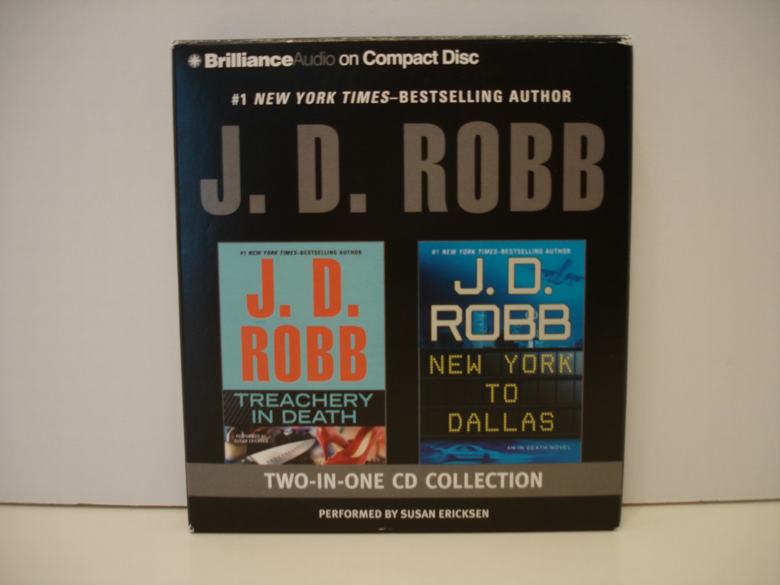J.D Robb Treachery in Death & New York to Dallas 2-in-1 Collection: CD AUDIOBOOK