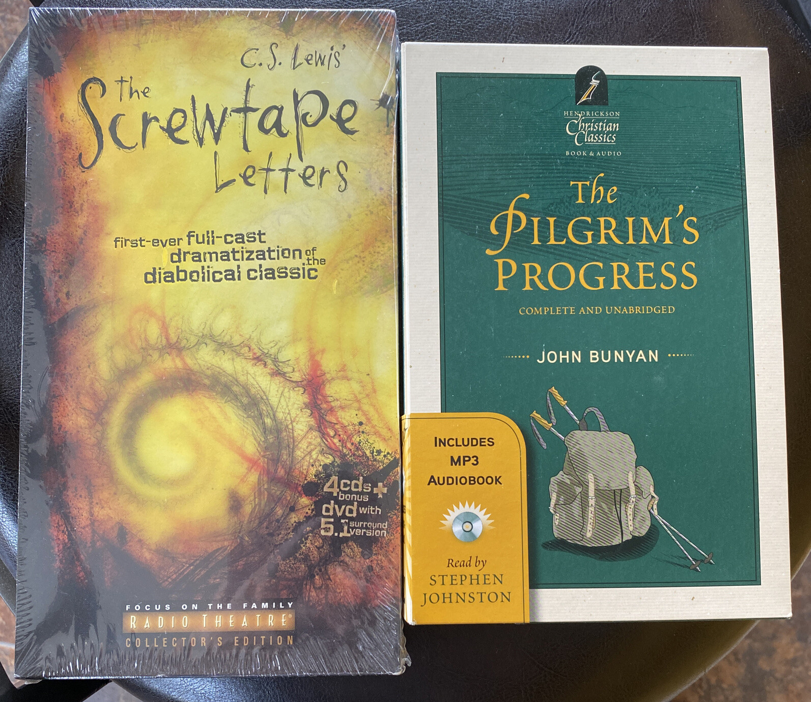 C.S. Lewis The Screwtape Letters & John Bunyan Pilgrim’s Progress Book/CD/DVD