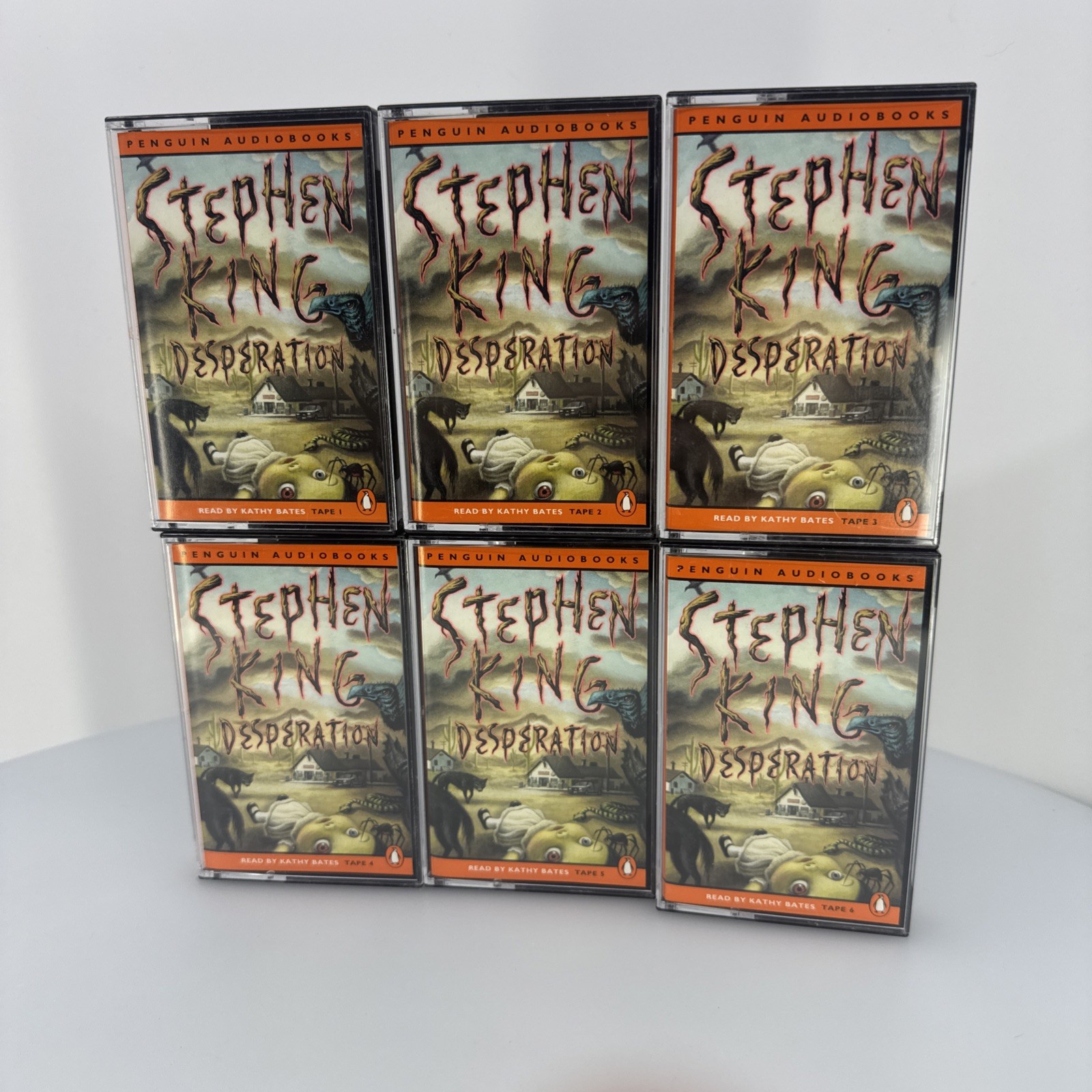 Desperation Penguin Audiobook by Stephen King Set of 6 Cassette Tapes