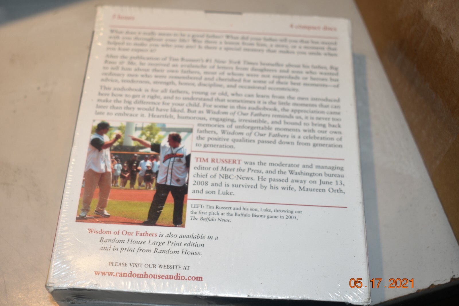 Wisdom of Our Fathers: Lessons and Letters from Daughters and Sons by Russert