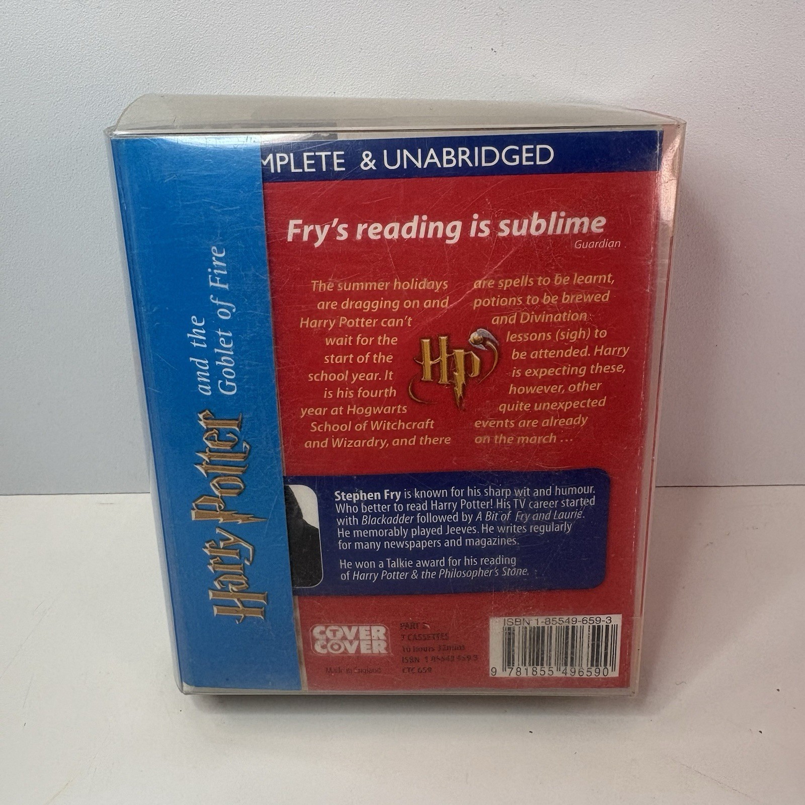 Harry Potter Goblet of Fire Part 2 Cassette Audiobook Stephen Fry BBC 7 Tapes