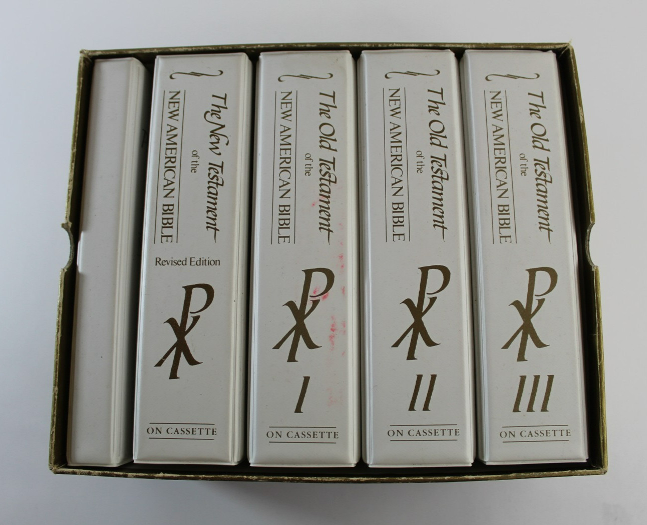 The Old Testament of the New American Bible Box Set 54 Cassette Tapes Complete