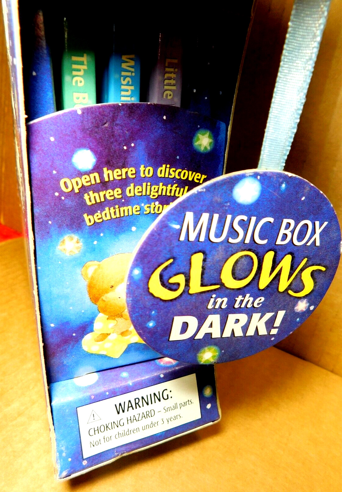 Tormont Publication Inc~Make A Wish Little Bear! Music Box Glow In The Dark 2002