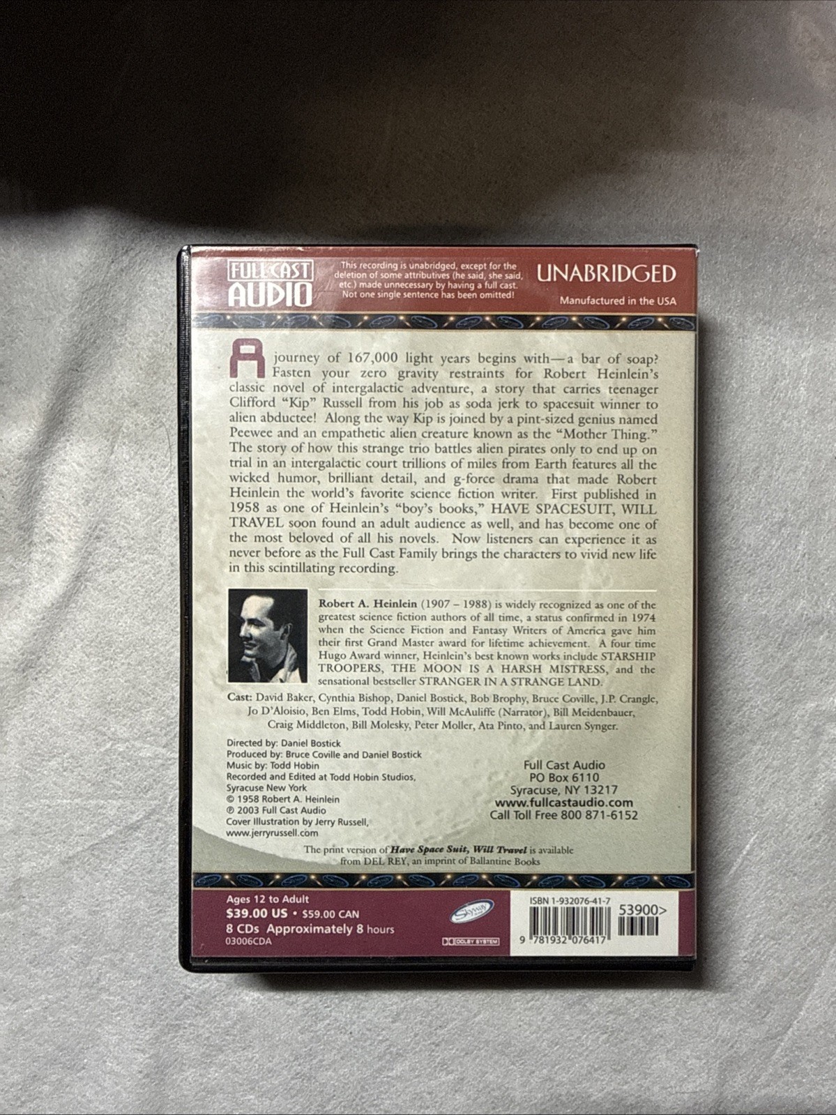 Have Space Suit will Travel Audiobook CD By Robert A Heinlein