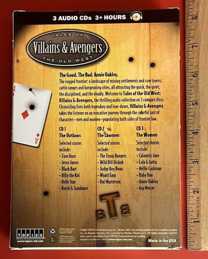 Lot of 2~Tales of the Old West~Audiobooks on CD~3 CD Sets~3+ Hours Each