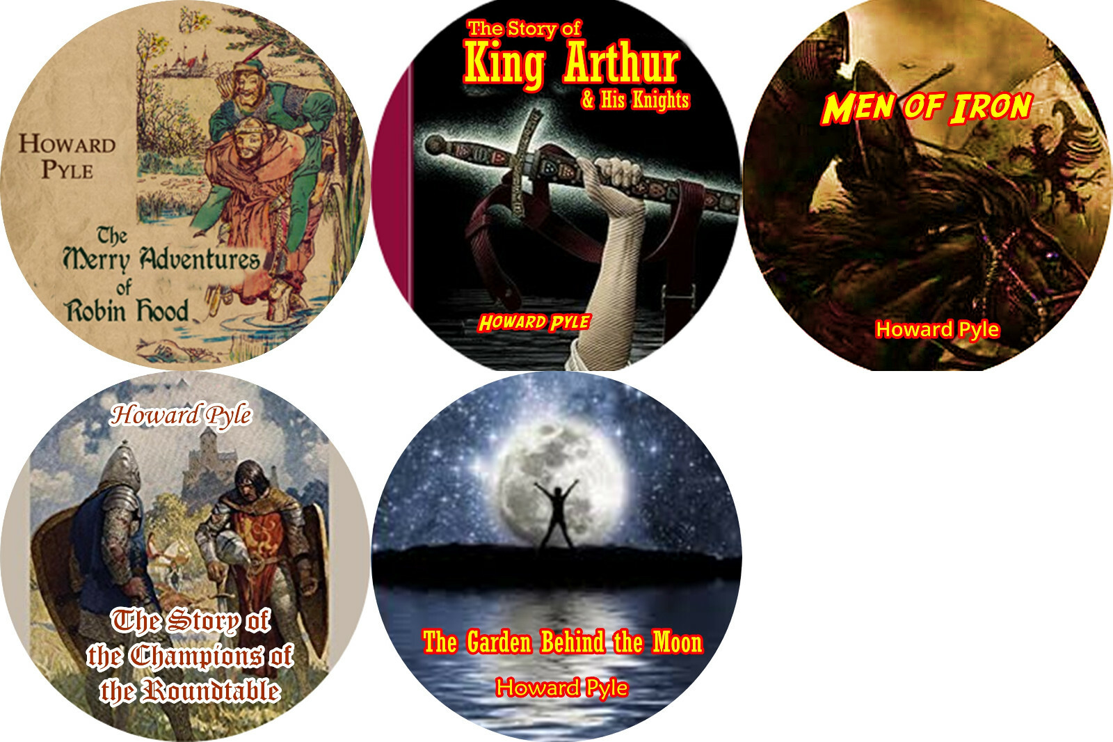 Howard Pyle LOT of 5 Mp3 (READ) CD Audiobooks ROBIN HOOD KING ARTHUR