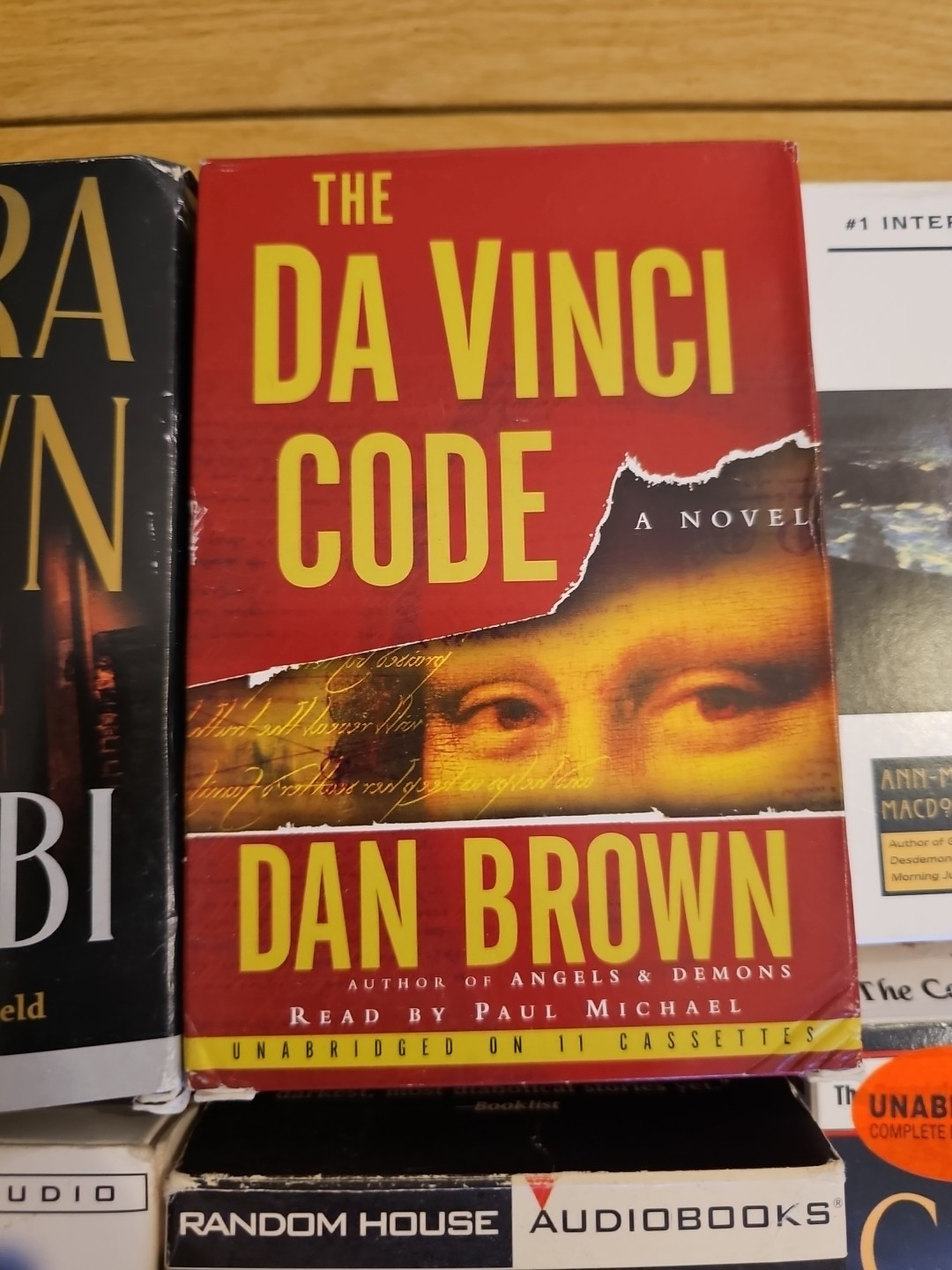 Vintage AudioBook (9) Volume Casette Collection DaVinci Code Cussler Koontz