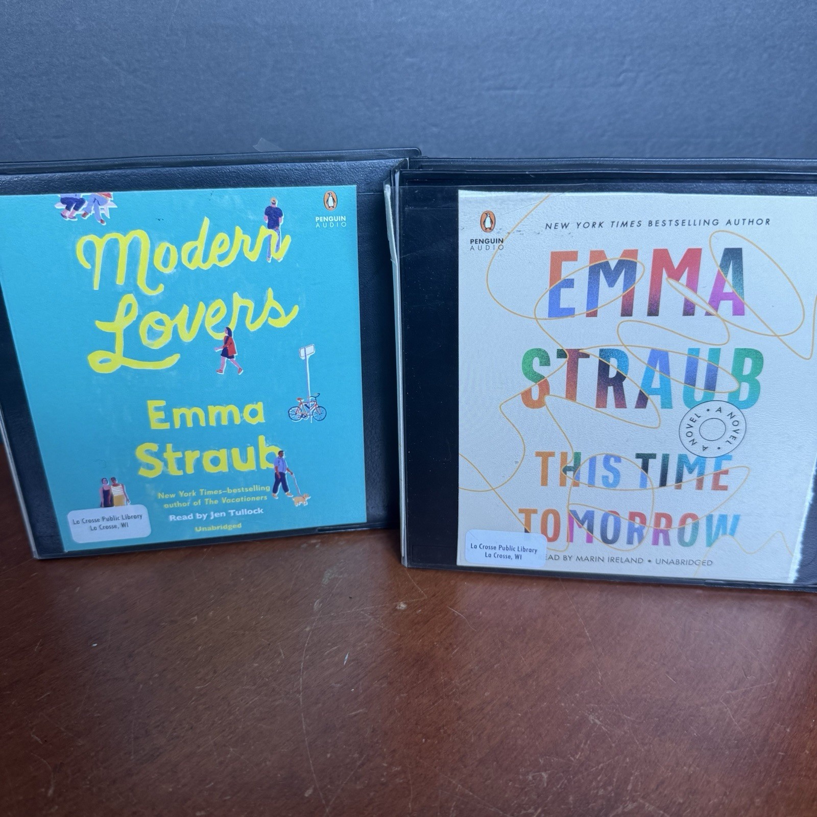 Lot: 2 Emma Straub Audio Book CD Modern Lovers This Time Tomorrow