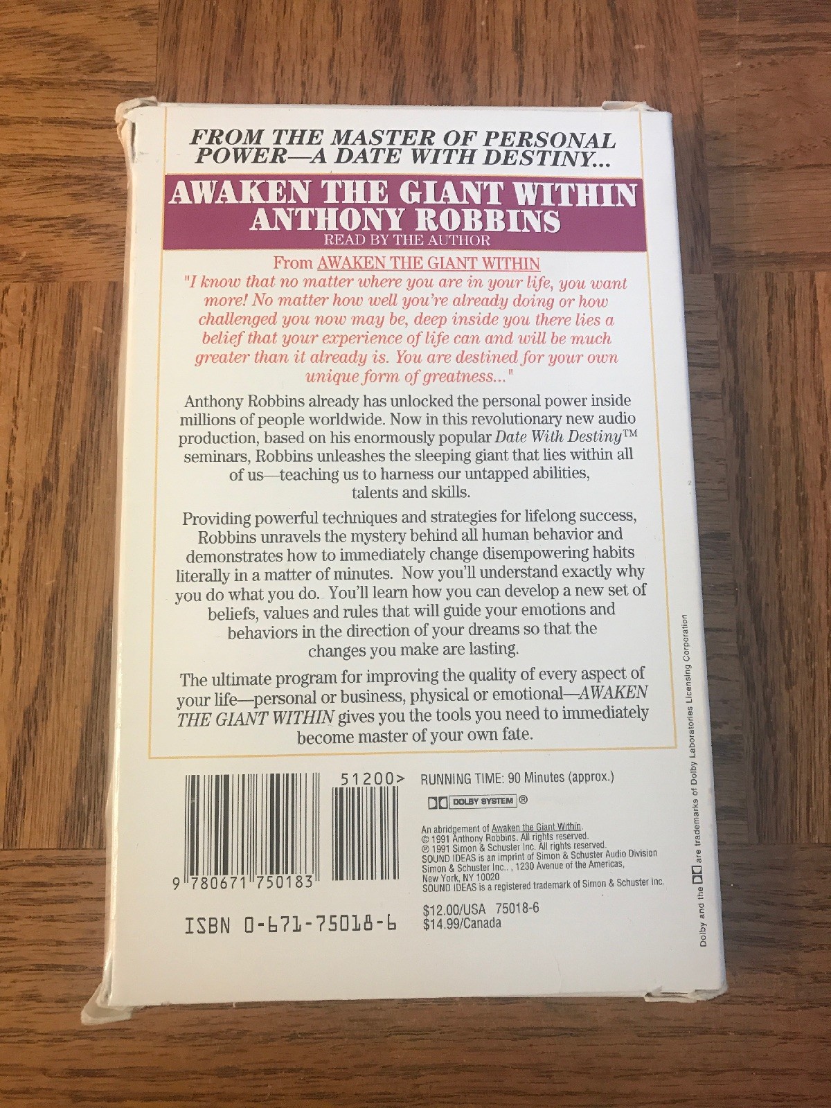 Awaken The Giant Within Cassette Set