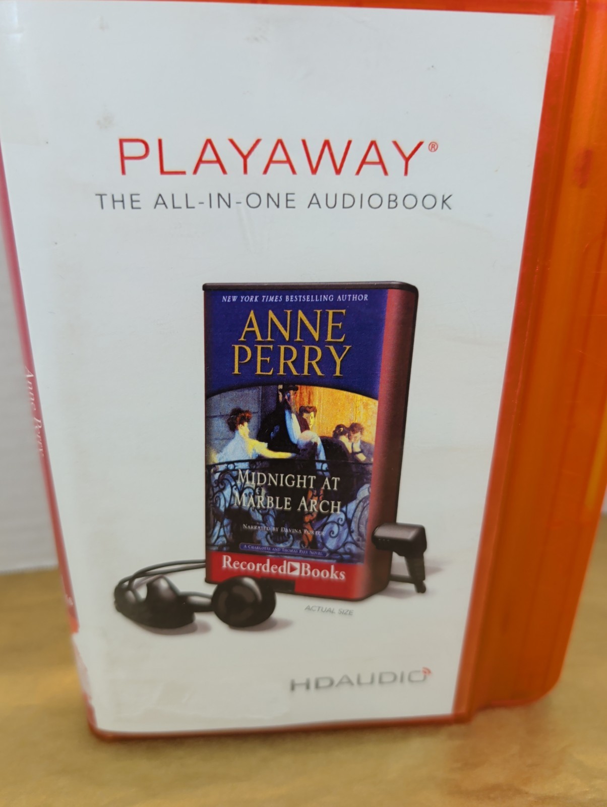 PLAYAWAY Anne Perry Midnight At Marble Arch Audiobook Ex-Library
