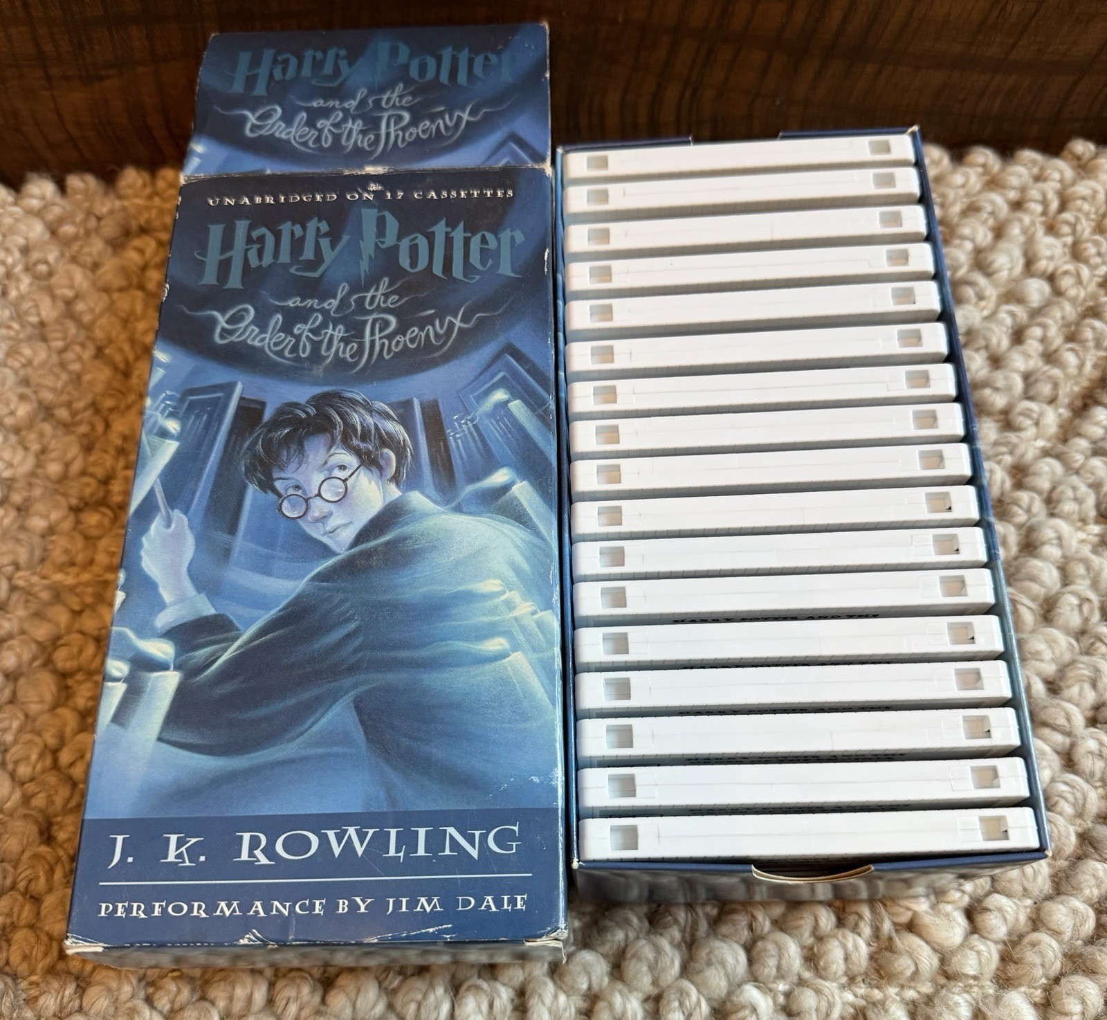 Harry Potter Lot 4 Books On Tape Cassette Audio 42 Tapes 2 3 5 6 Box Sets VTG