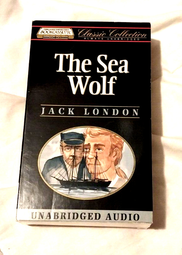 THE SEA WOLF — JACK LONDON UNABRIDGED BOOK AUDIO 4 CASSETTES In Original BOX