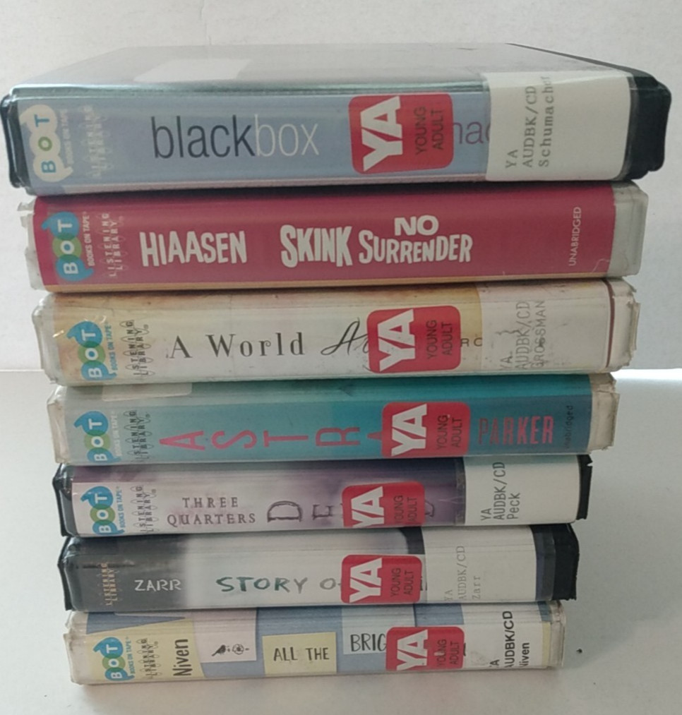 Lot of 7 Audiobook CD sets Tween Young Adult Fiction: Skink Three Quarters Dead