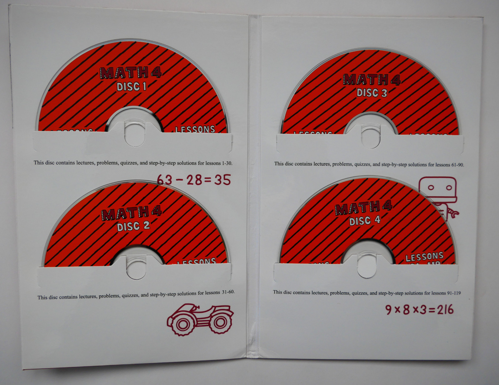 Teaching Textbooks Math 4: Answer Booklet and CD-ROM Set