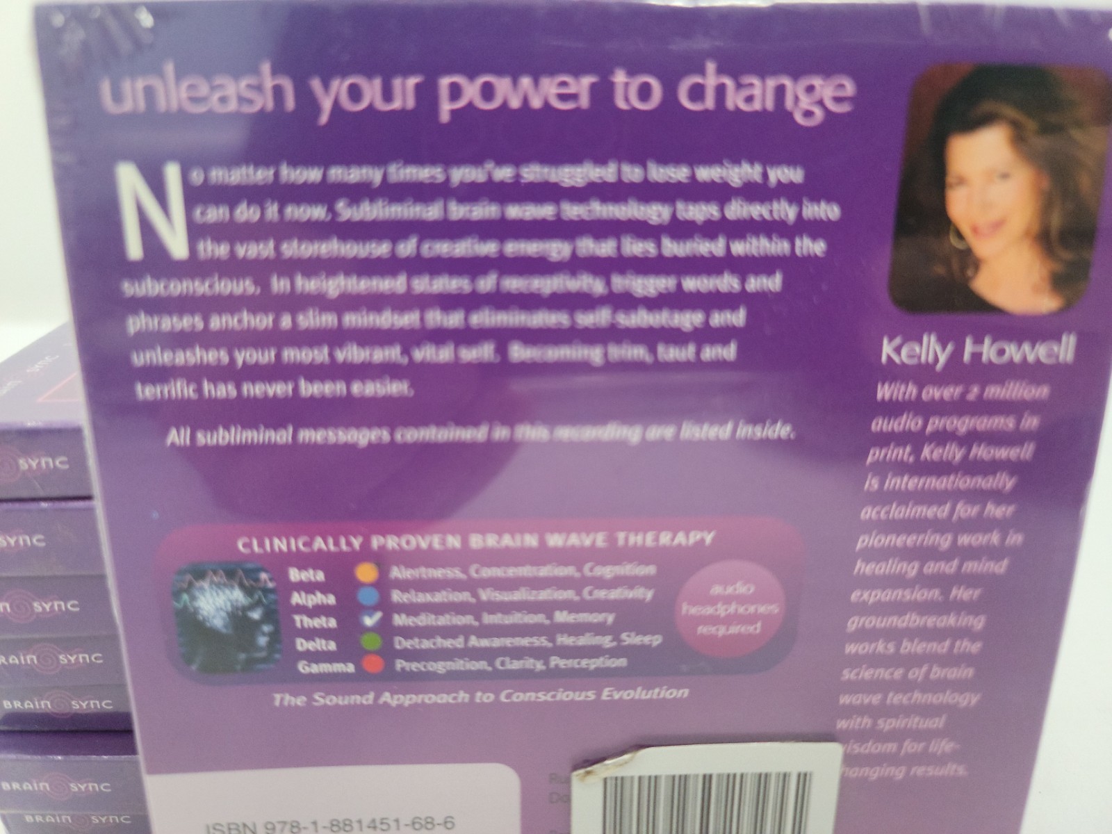 NEW-Kelly Howell — Weight Loss — Brain Wave Therapy Brain Sync (CD, 2003) NEW