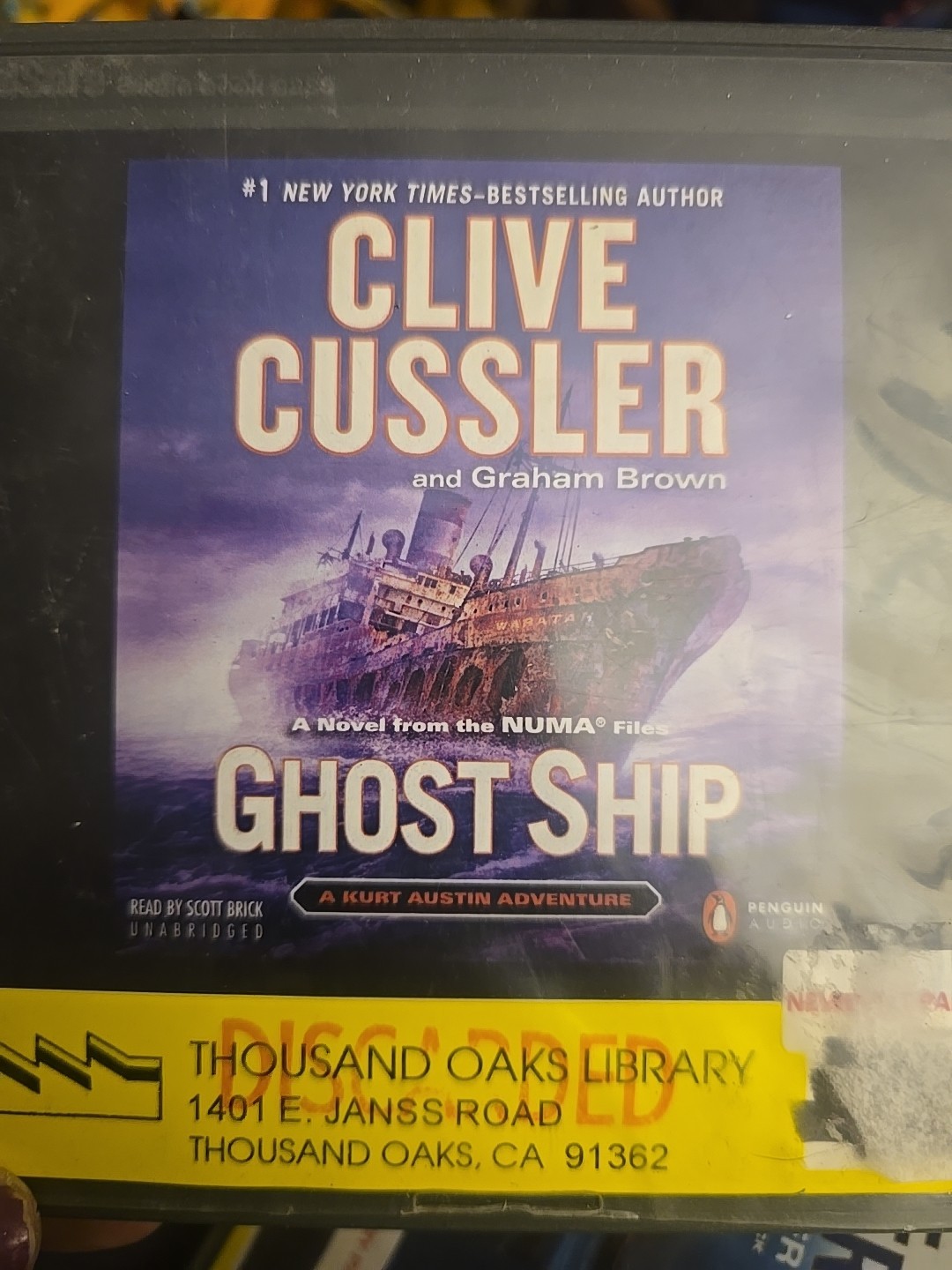 Ghost Ship (The NUMA Files) 10 Audio Disks