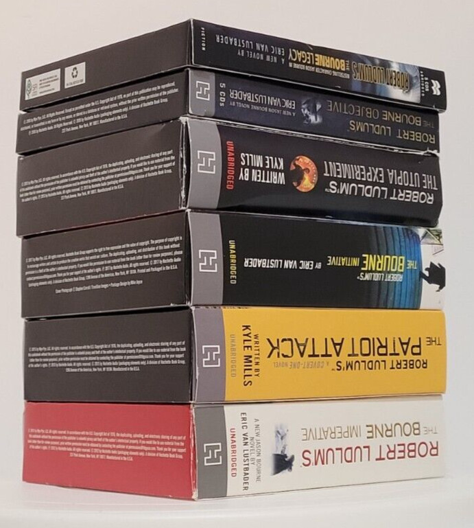 6 Robert Ludlum’s Jason Bourne Audio Books CD Bourne Legacy Objective Initiative