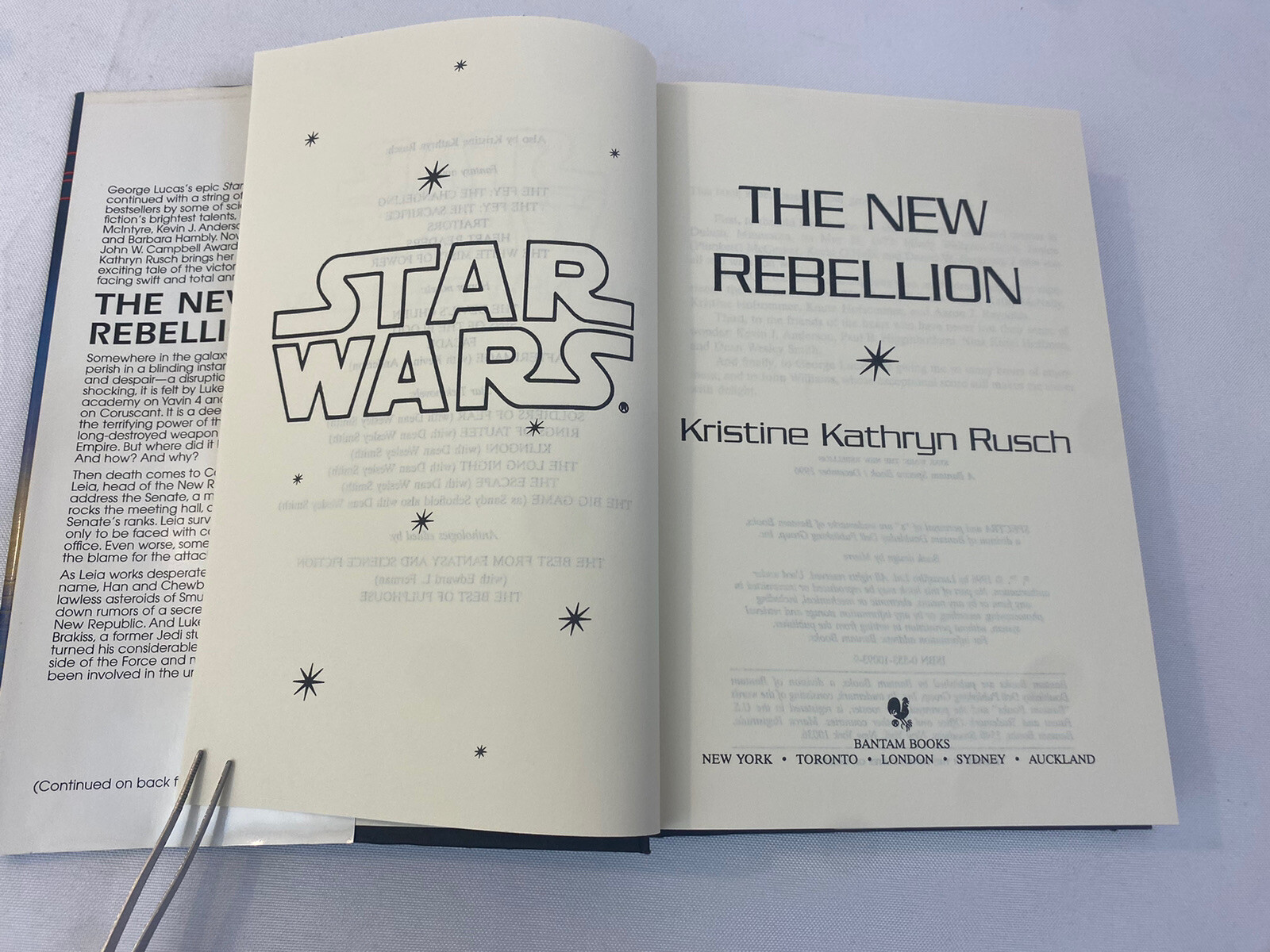 Star Wars: The New Rebellion by Kristine Kathryn Rusch 1996, Hardcover Fast Ship