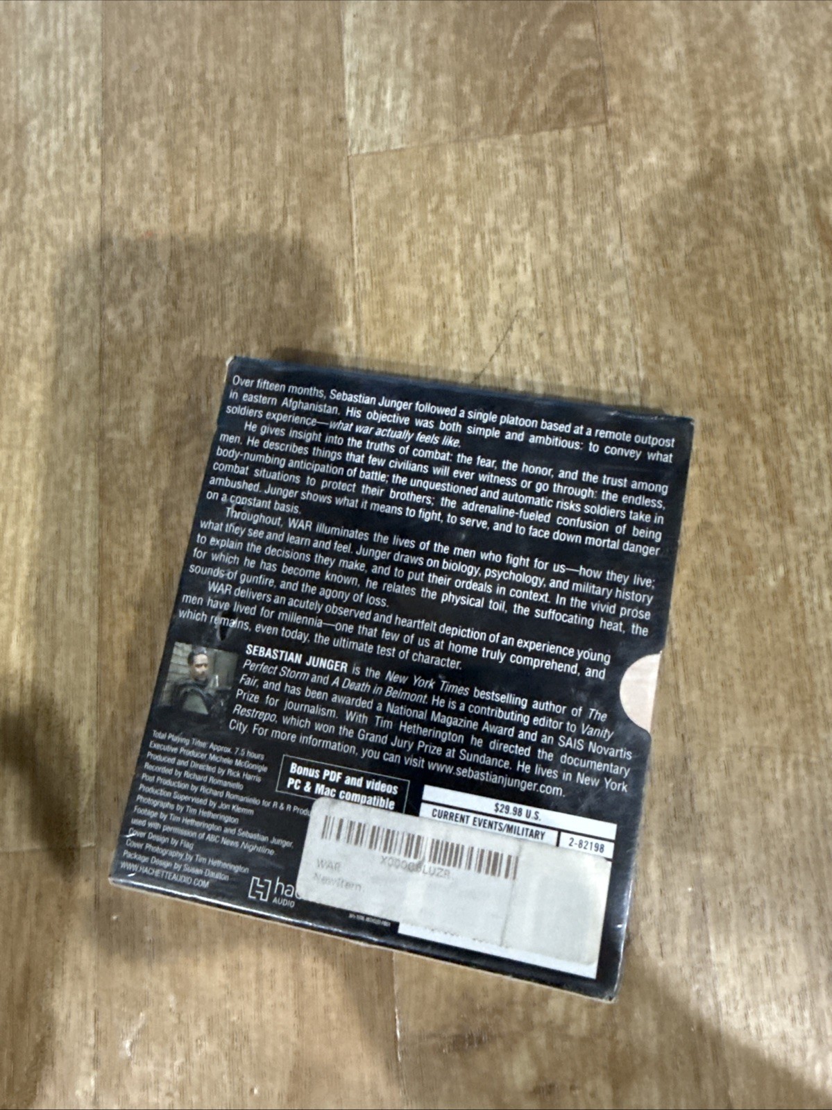 SEBASTIAN JUNGER «WAR» 7 CD AUDIOBOOK 2010 hachette sealed