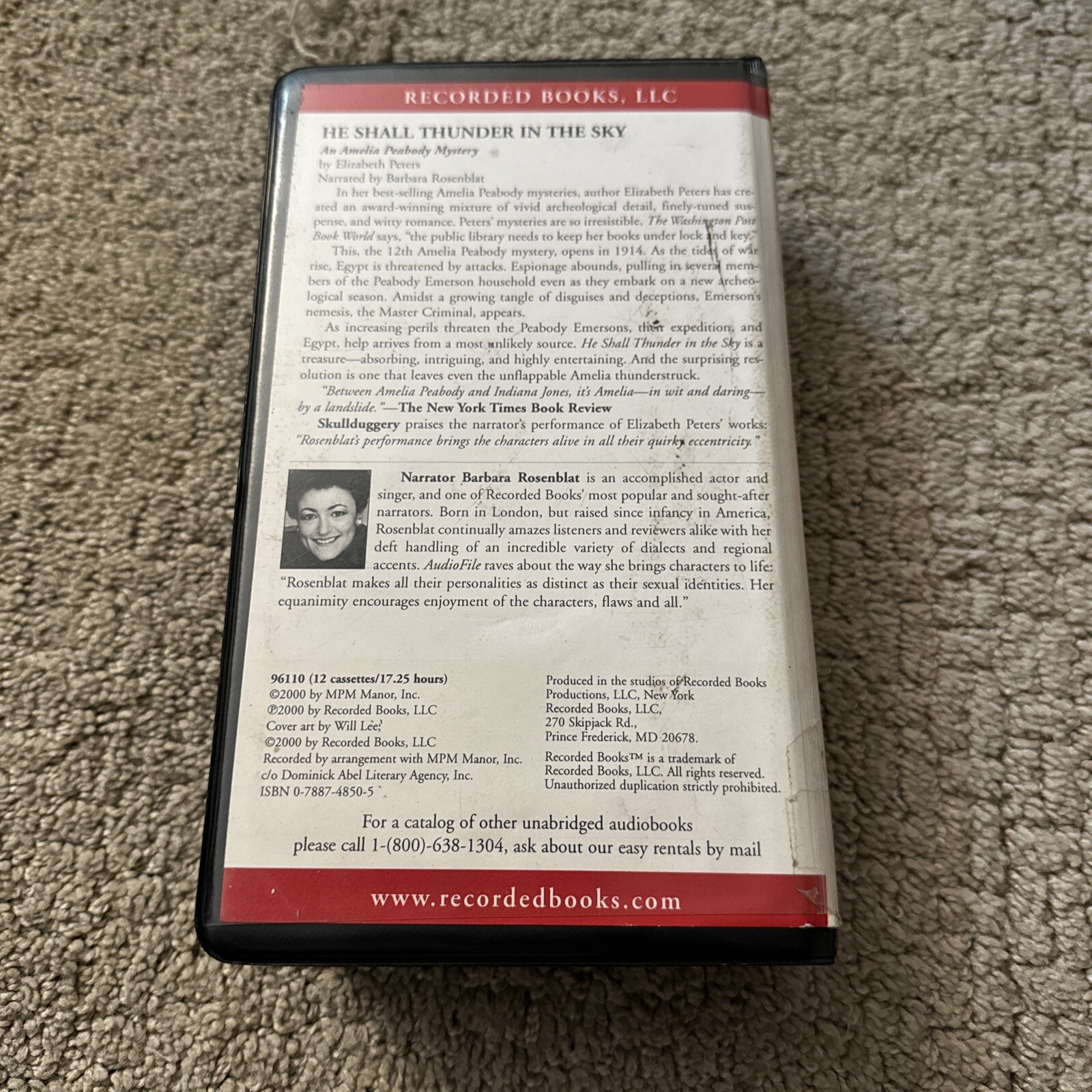 He Shall Thunder In The Sky Unabridged Audio Cassettes Elizabeth Peters