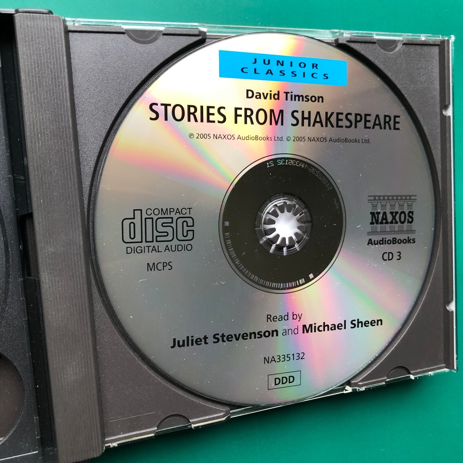David Timson STORIES FROM SHAKESPEARE 3x CD Boxset Naxos Hamlet Othello Macbeth