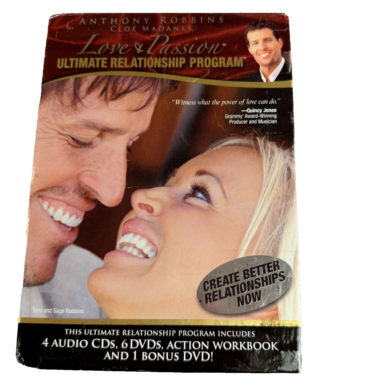 Tony Robbins Love & Passion Ultimate Relationship Program Box Set (4 CD & 6 DVD)
