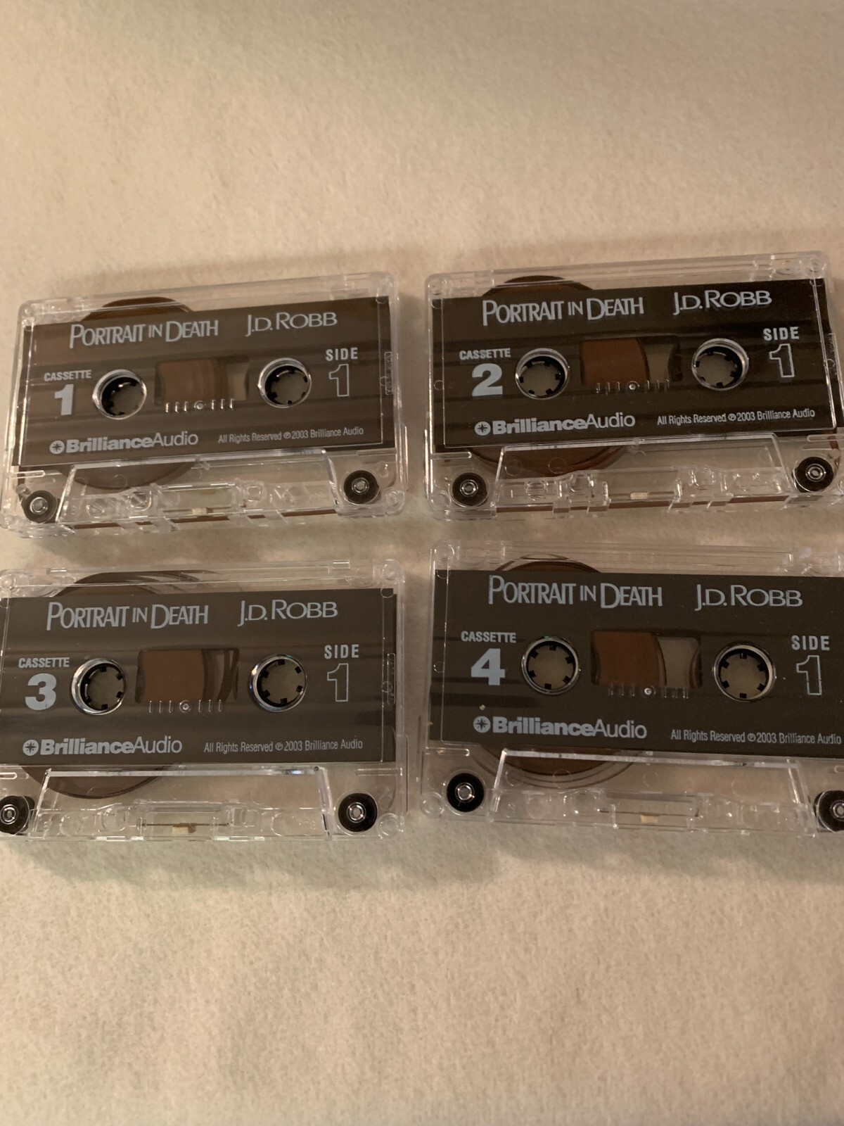 Nora Roberts writing as J.D. Robb «Portrait In Death» Audiobook on 4 Cassettes