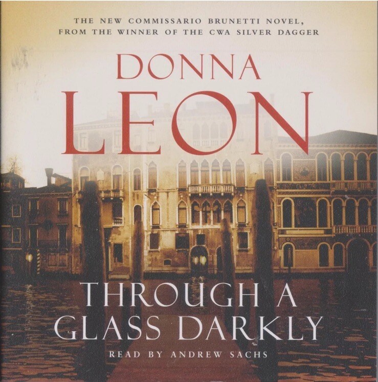 New DONNA LEON Audiobook THROUGH A GLASS DARKLY 3 CD Abridged Andrew Sachs 2005