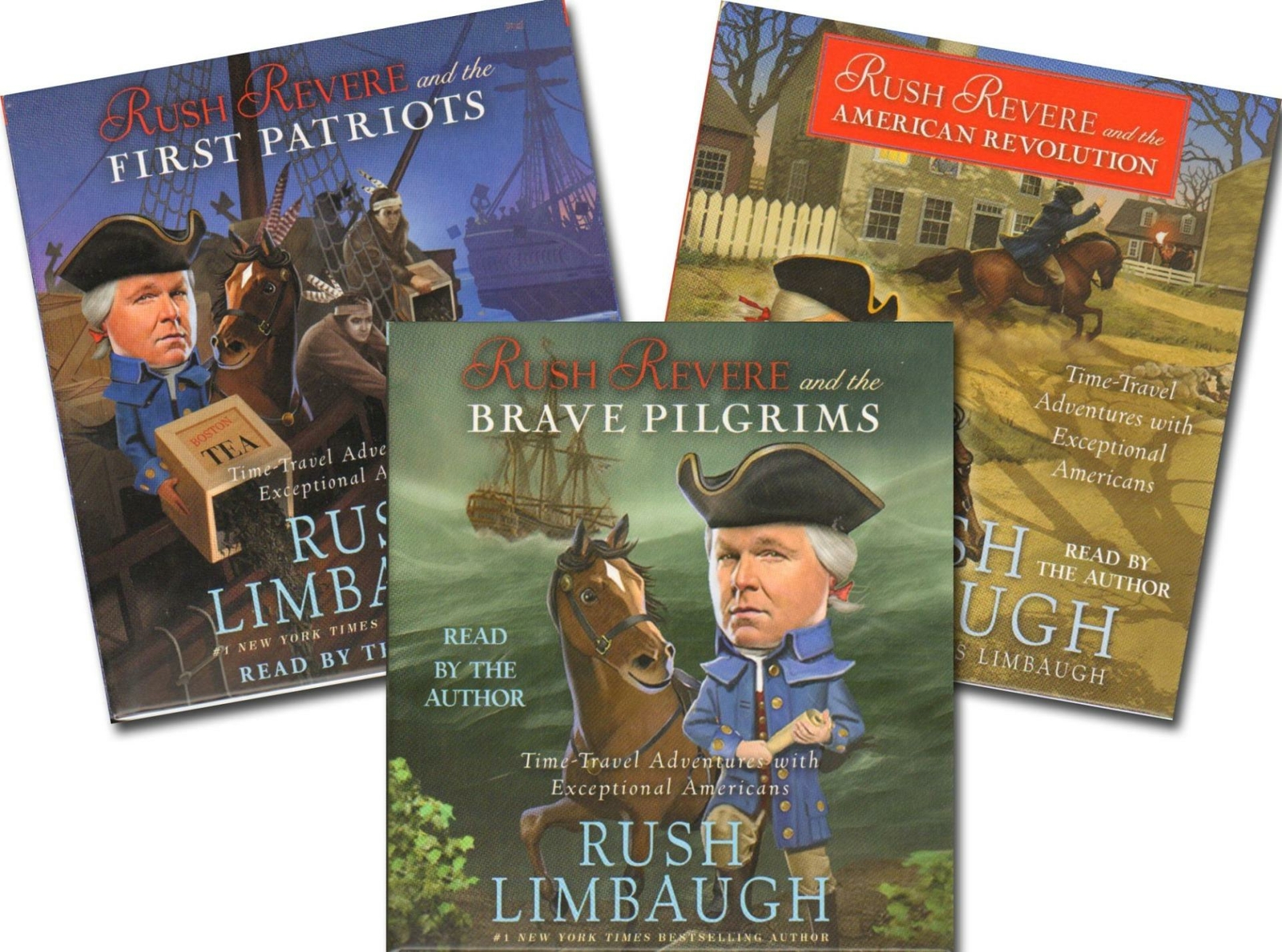 NEW Rush Revere Series Audiobooks 1-3 on CD 1 2 3 Limbaugh Homeschool History