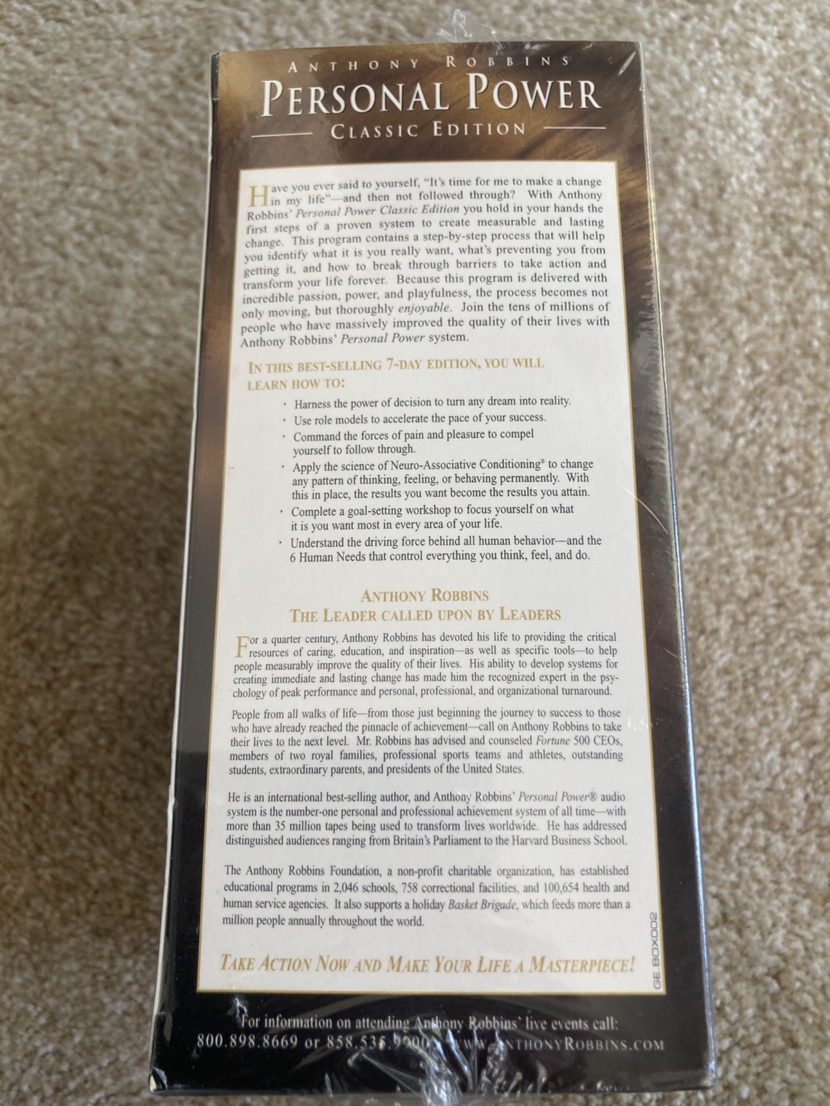 Personal Power, Classic Edition CD Set ~ TONY ROBBINS — Brand New, SEALED!