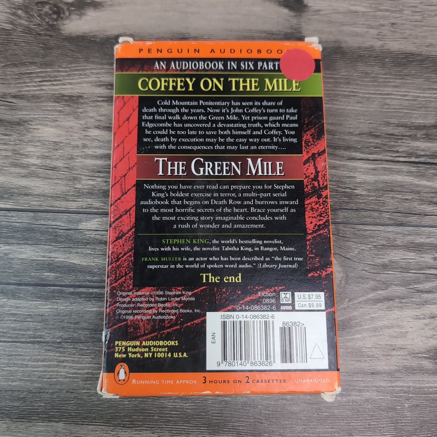 The Green Mile Audio Tape Cassette Book Stephen King Tested