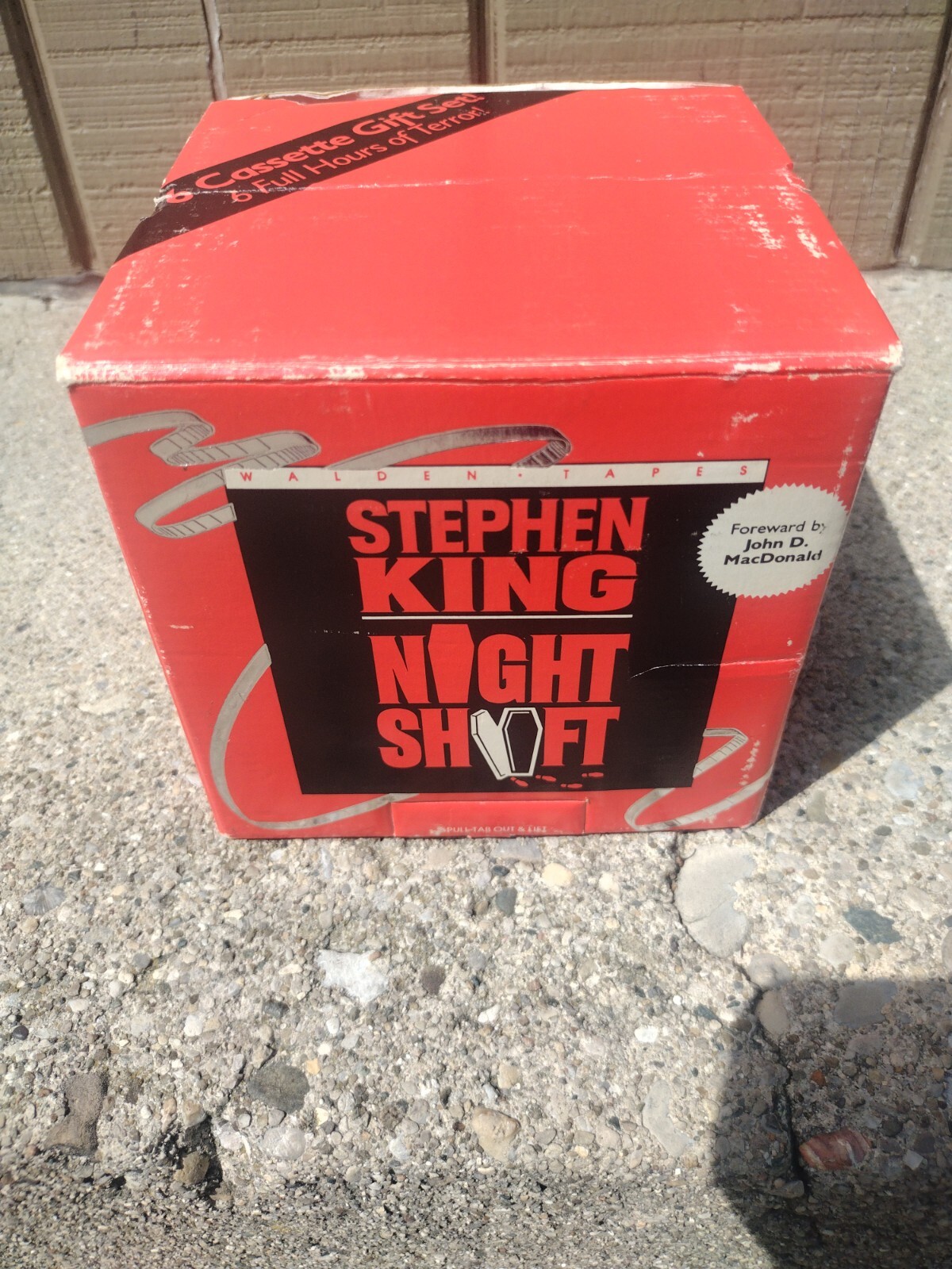 Vintage Night Shift Stephen King 6-Cassette Box Set 1985 Walden Tapes ~Rare~