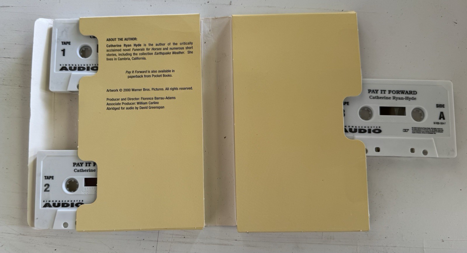 Pay It Forward Audiobook 3 Cassettes Tapes Rare Free Media Ship USA
