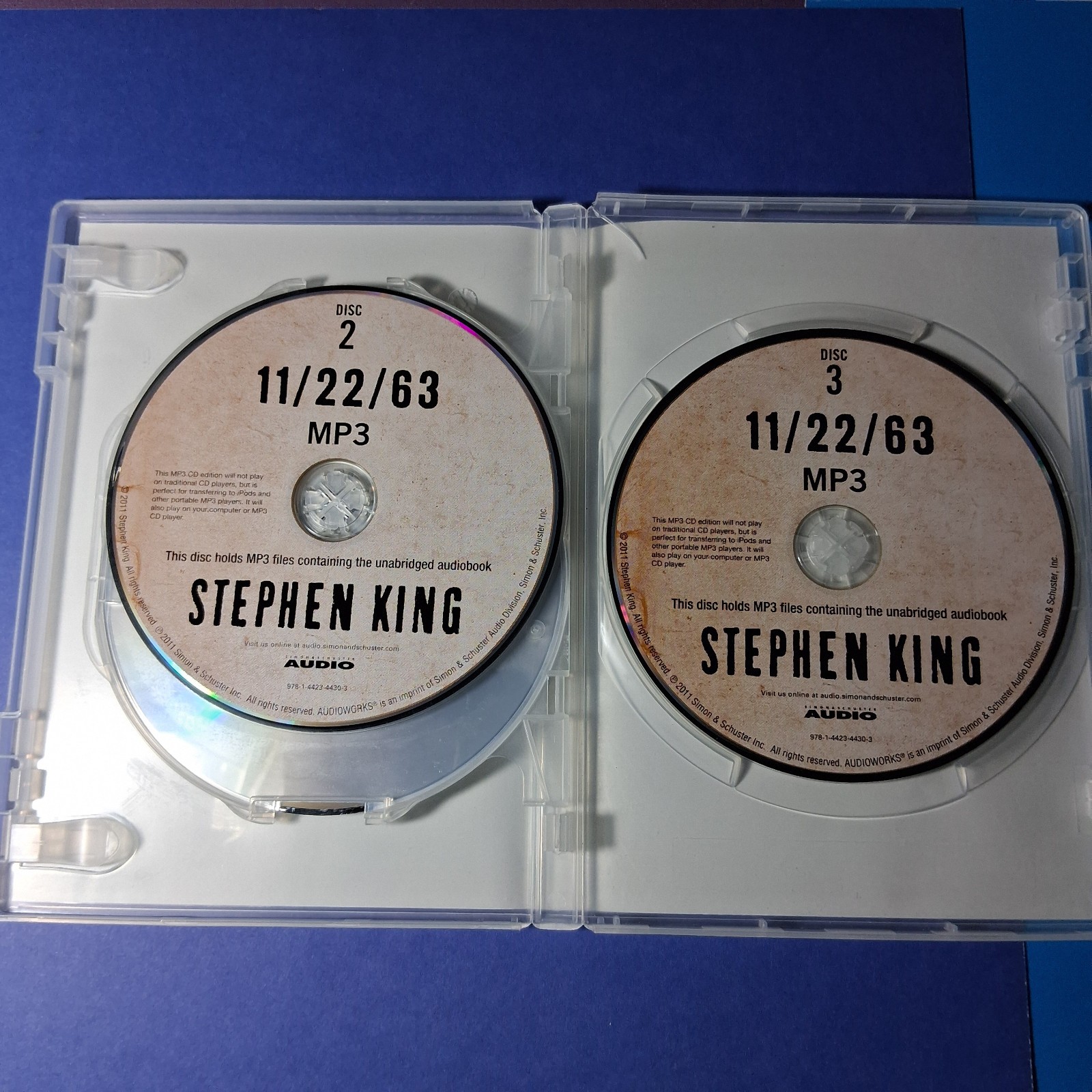 STEPHEN KING 11/22/63 A Novel (MP3 CDs 2011) Unabridged audio book — Time Travel