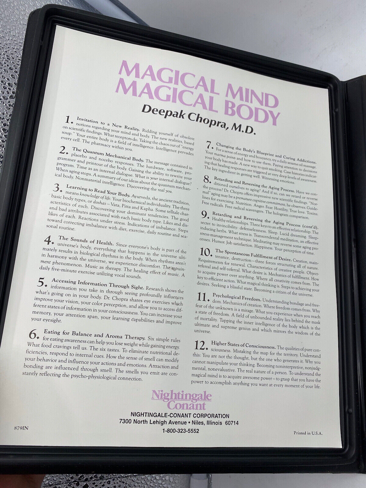 Magical Mind Magical Body DR. DEEPAK CHOPRA CASSETTES
