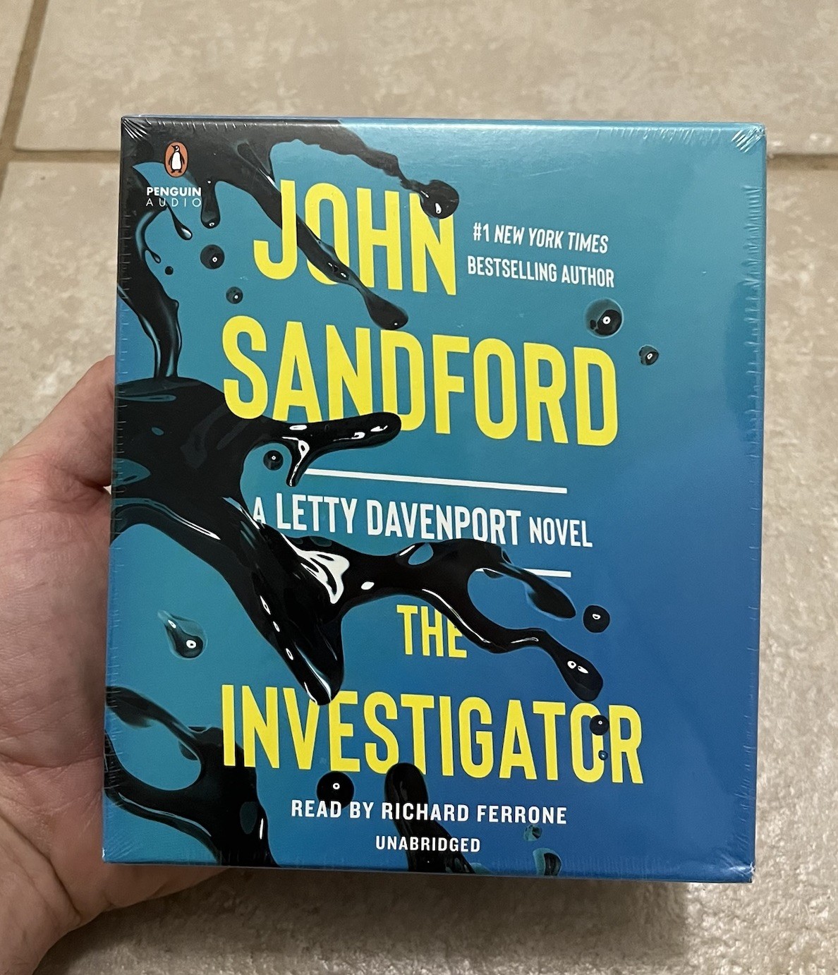 New Sealed The Investigator by John Sandford (English) Compact Disc Book Set
