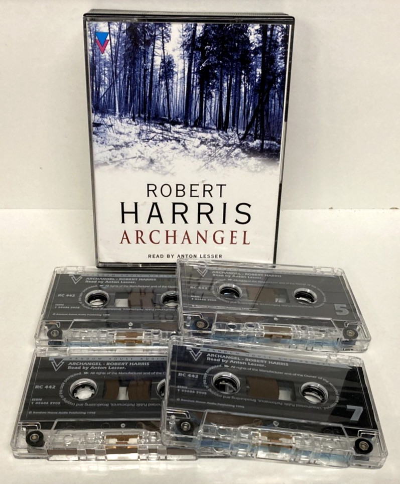 Vintage 1998 Robert Harris Archangel 4x Cassette Tape Audio Book By Random House