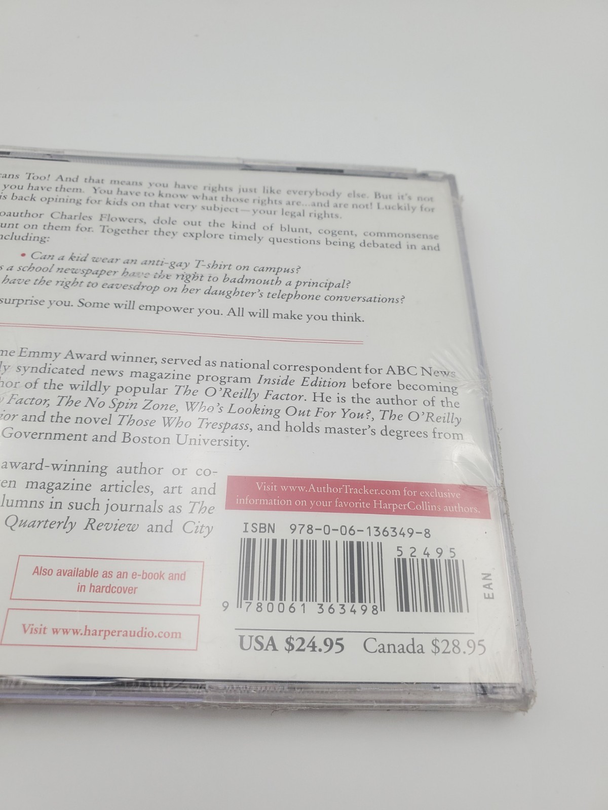 Kids Are Americans Too by Bill O’Reilly (2007, Audio Book, CD) New In Plastic
