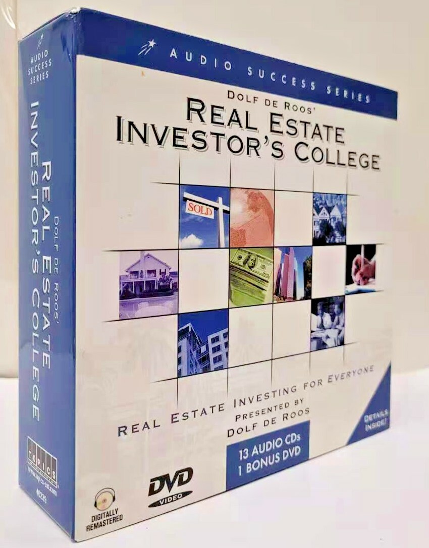 Audio Boxed Set~ DOLF DE ROOS’ REAL ESTATE INVESTOR’S COLLEGE 13 CDs/1 Bonus DVD