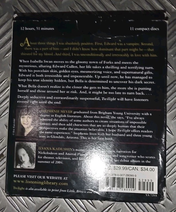 Twilight Stephenie Meyer Unabridged Audiobook 11 CD Set Ilyana Kadushin Narrator