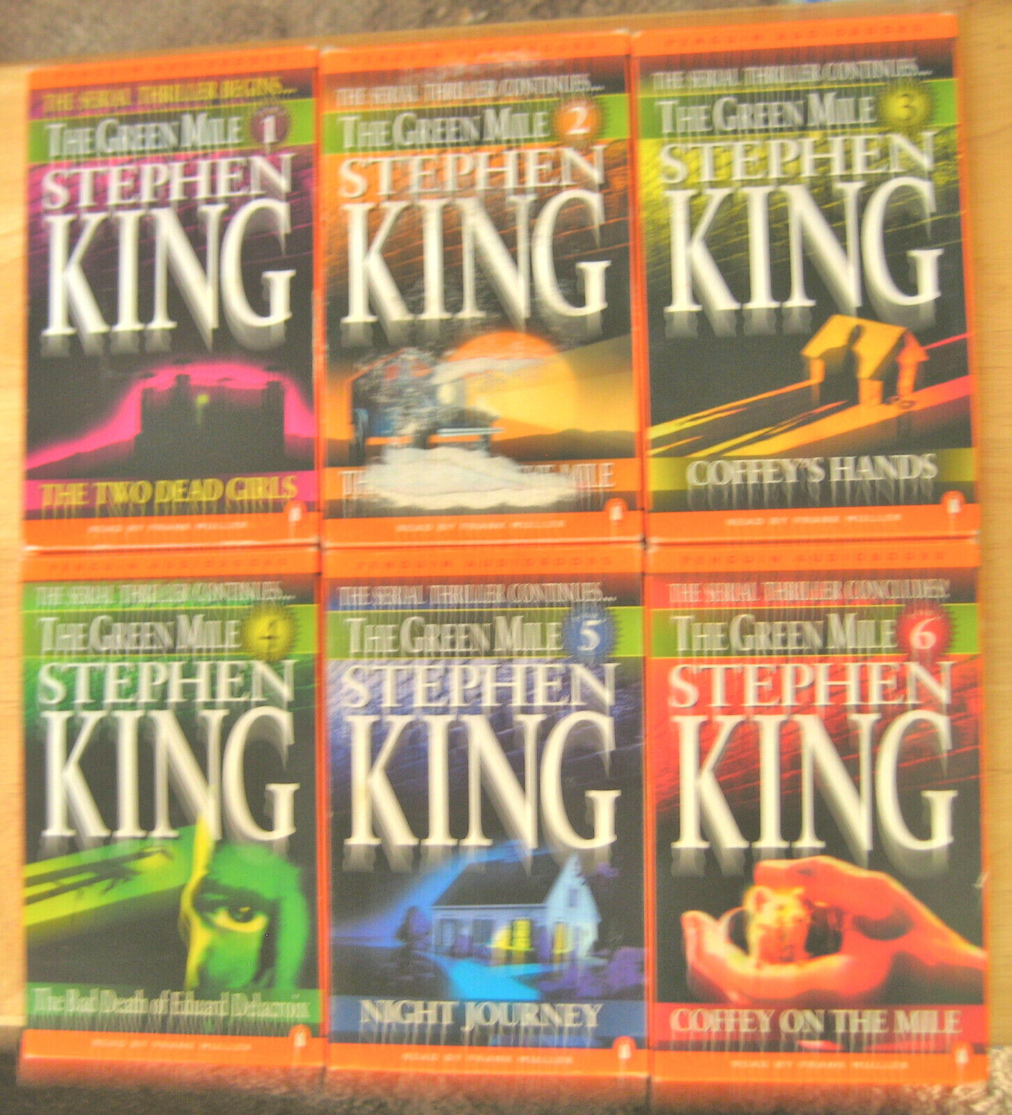 «The Green Mile» by Stephen King in 6 Parts on 12 Cassettes