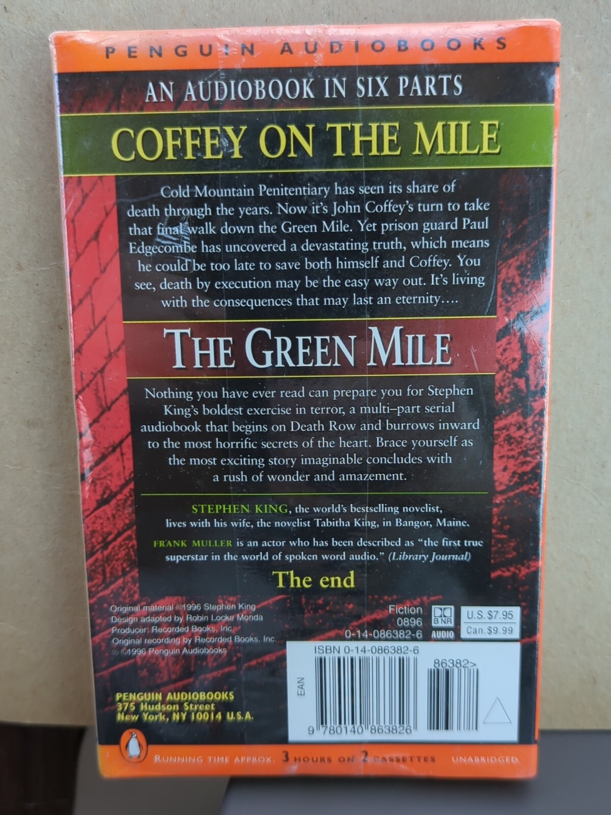 The Green Mile by Stephen King Coffey on (1996, Audio Cassette,…