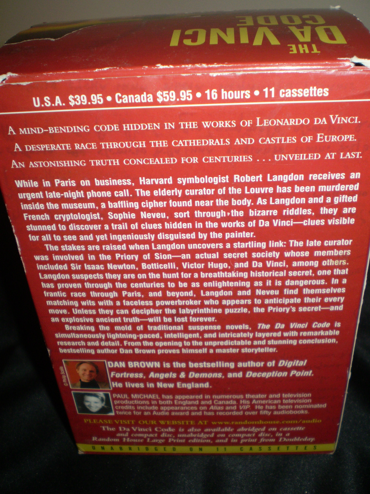 The Da Vinci Code by Dan Brown (2003, Cassette, Unabridged)
