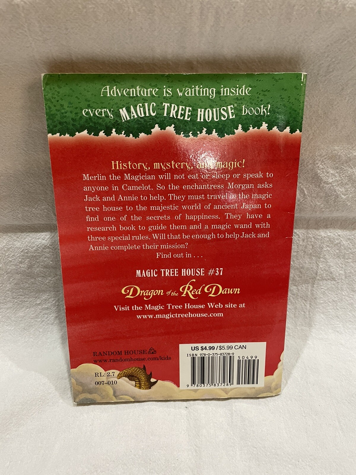 Dragon of the Red Dawn (Magic Tree House, Merlin Mission) Mary Pope Osborn Book