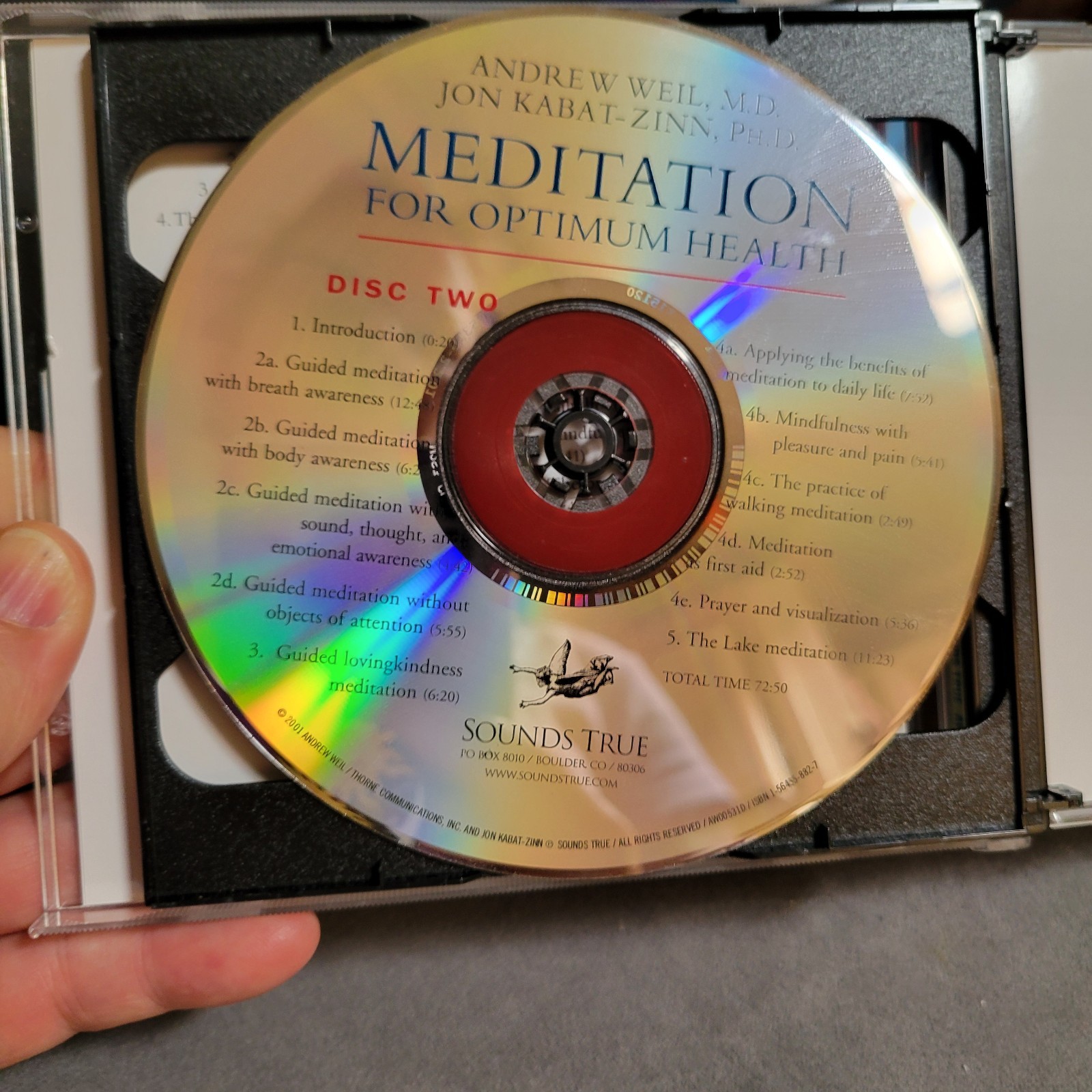 Meditation for Optimum Health Self-Healing Series Weil Kabat-Zinn Audiobook CDs
