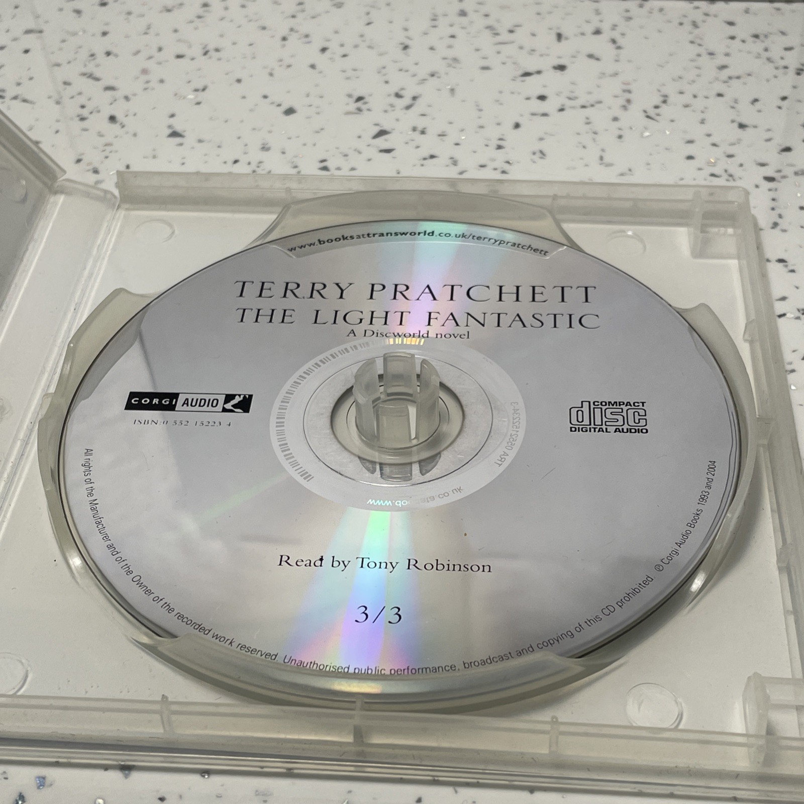 Terry Pratchett audio books CD Wyrd Sisters and The Light Fantastic (6 CDs)