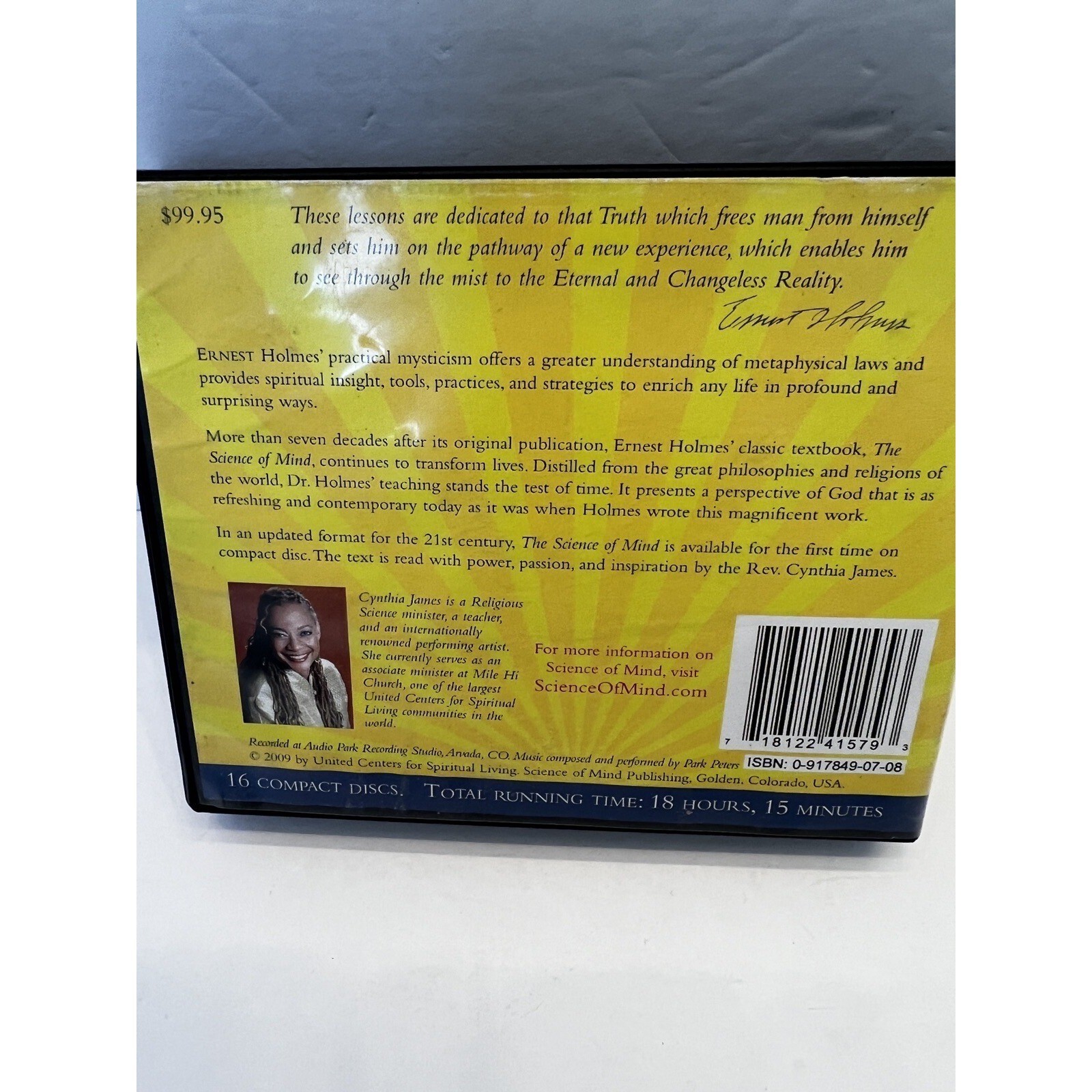 The Science of Mind Ernest Holmes 16 CD Audiobook Complete Authorized Set 2009